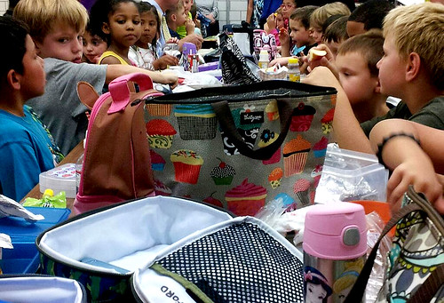kids at school lunch. Credit State Maryland Flickr account